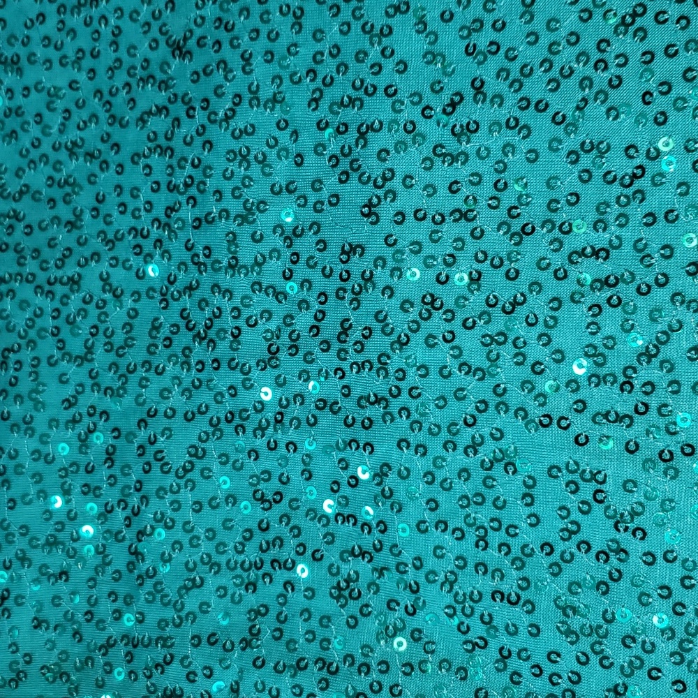 Green sequins top - Picture 2 of 6